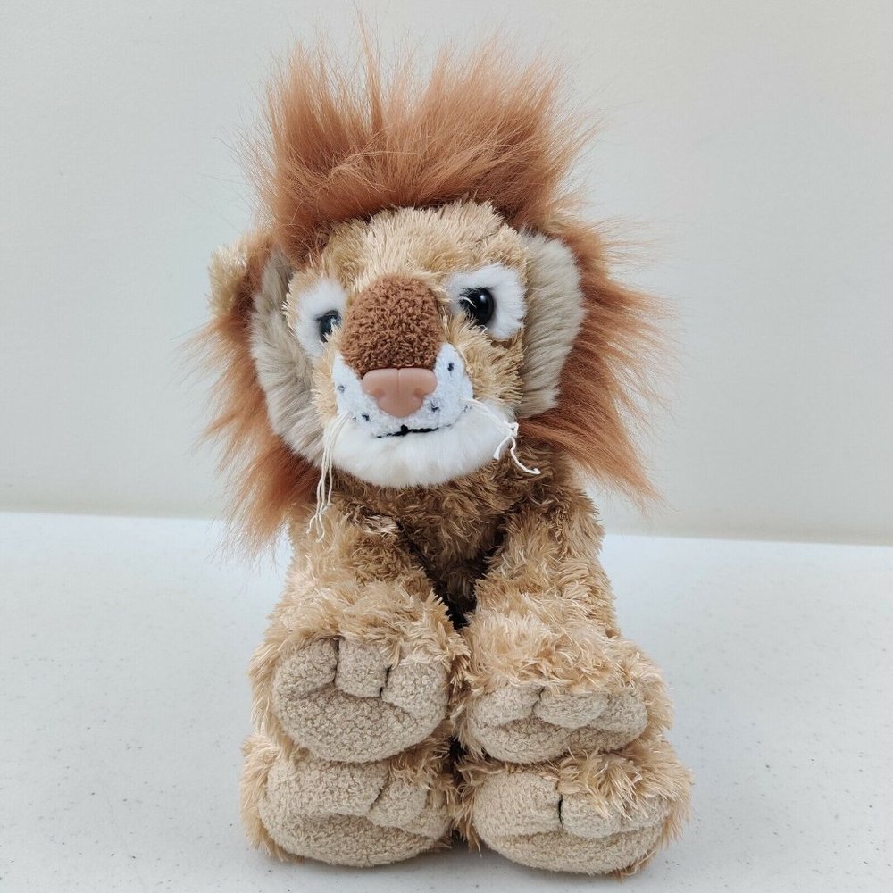 Fiesta Sitting Bean Bag Jungle Cubs Lion Cat Plush Stuffed Animal 9"